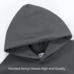 16.9oz 480gsm Heavy Weight Cotton Plus Velvet Hooded Sweater Men Thickened Tight Polar Fleece Pullover Hoodie Women Sweatshirt - Image 5